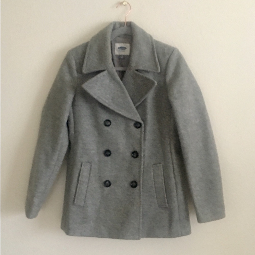 Old Navy wool blend double breasted coat. Medium